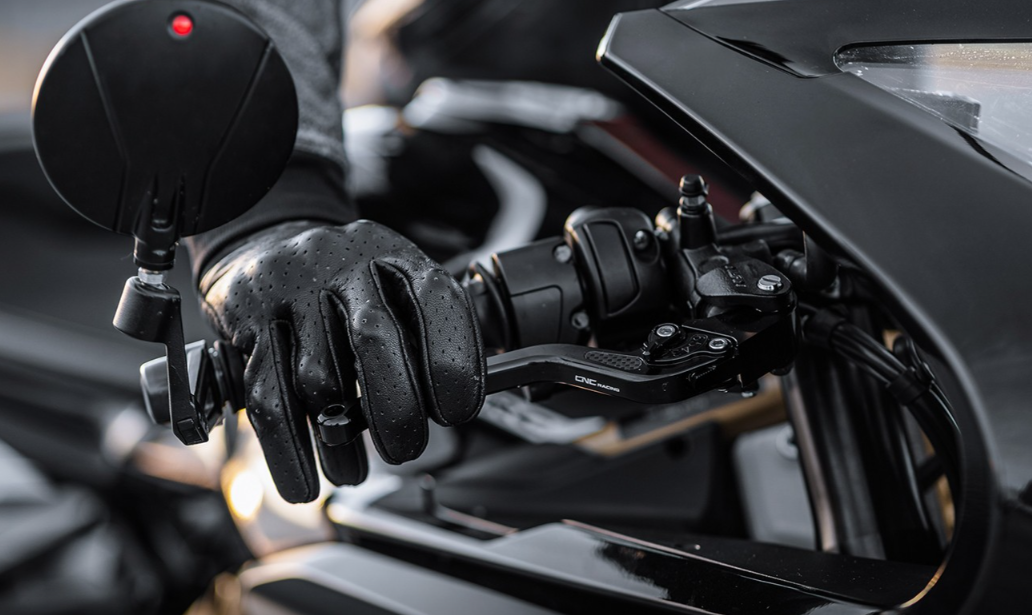 4SR Pánské kožené moto rukavice MONSTER EVO BLACK