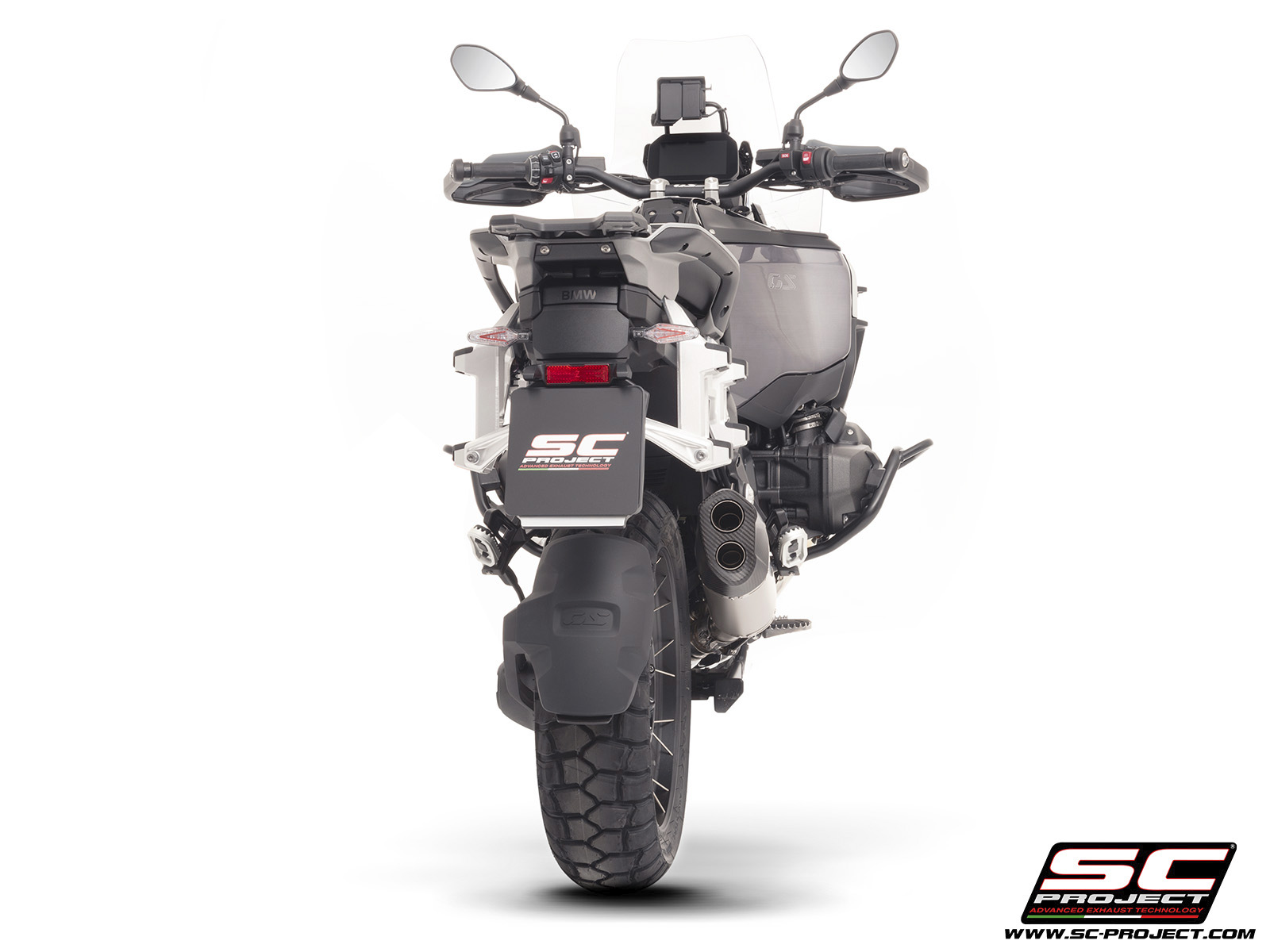 SC-PROJECT titanový výfuk matně černý Adventure-R BMW R 1300 GS Adventure 2025 E5+