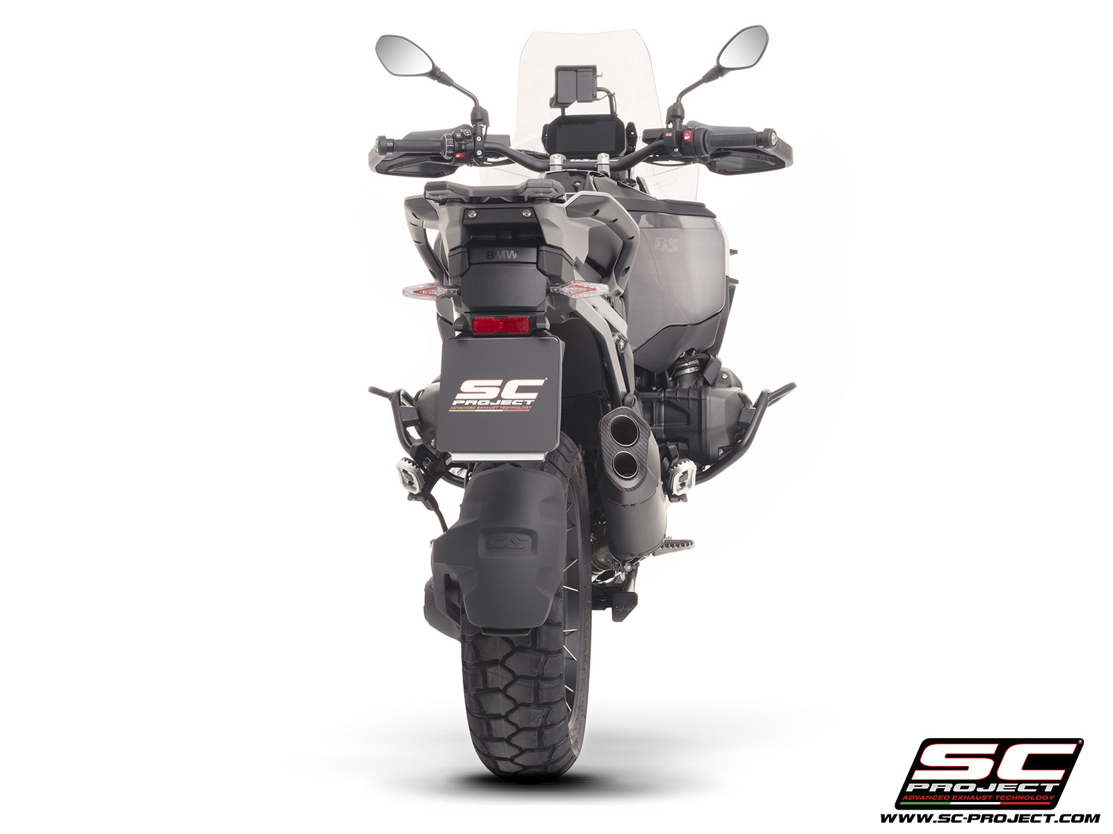 SC-PROJECT titanový výfuk matně černý Adventure-R BMW R 1300 GS Adventure 2025 E5+