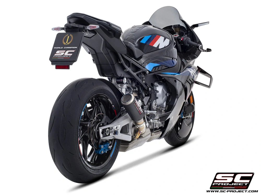 SC-PROJECT Výfuk z uhlíkových vláken CR-T s mřížkou proti kamenům BMW M 1000 RR (20-24) E5