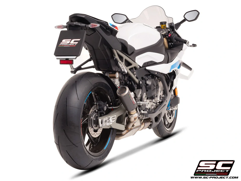 SC-PROJECT Výfuk z uhlíkových vláken CR-T s mřížkou proti kamenům BMW S 1000 RR (25) E5+