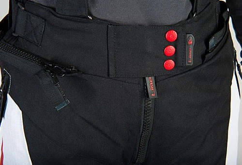 MBW Dámské textilní moto kalhoty EVELIN red 