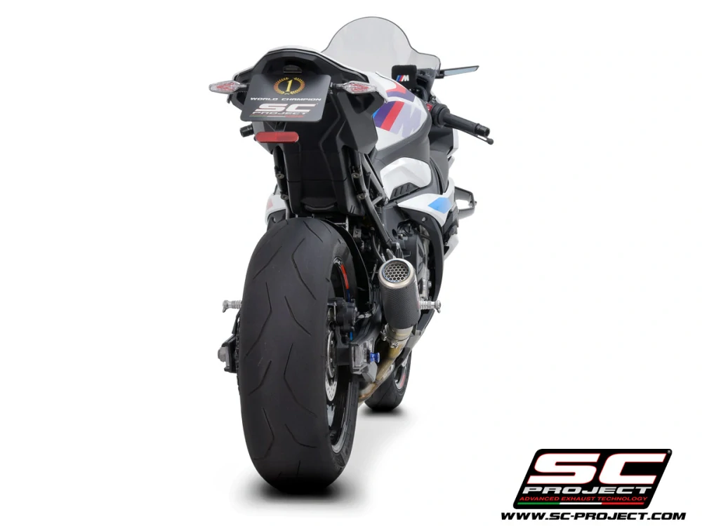 SC-PROJECT Výfuk z uhlíkových vláken CR-T s mřížkou proti kamenům BMW S 1000 RR (23-24) E5