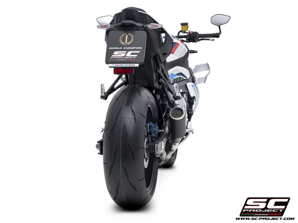 SC-PROJECT Výfuk z uhlíkových vláken CR-T s mřížkou proti kamenům BMW M 1000 R (25) E5+