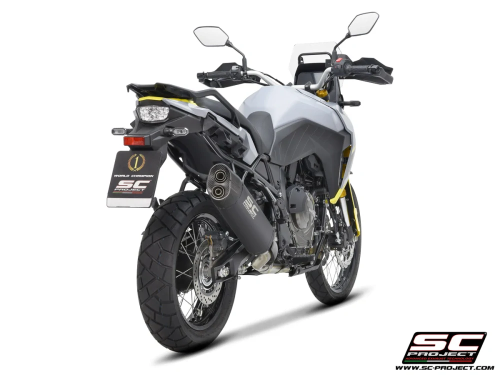 SC-PROJECT Titanový výfuk Adventure, matně černý, Suzuki V-STROM 800DE / 800SE (23-25) E5