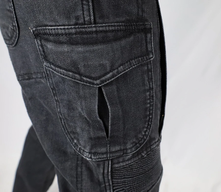 TRILOBITE pánské kalhoty 25604 ACID SCRAMBLER DOUBLELAYER SLIM FIT černé 