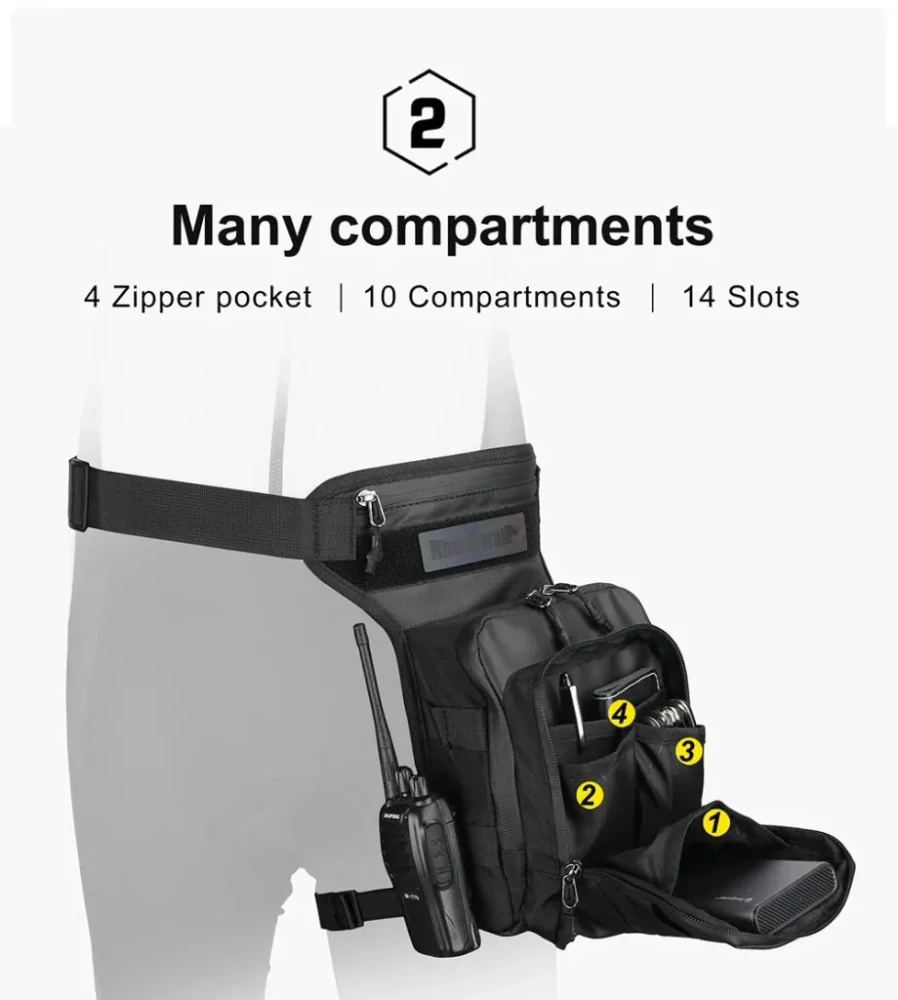 RHINOWALK - taška na nohu Tactical