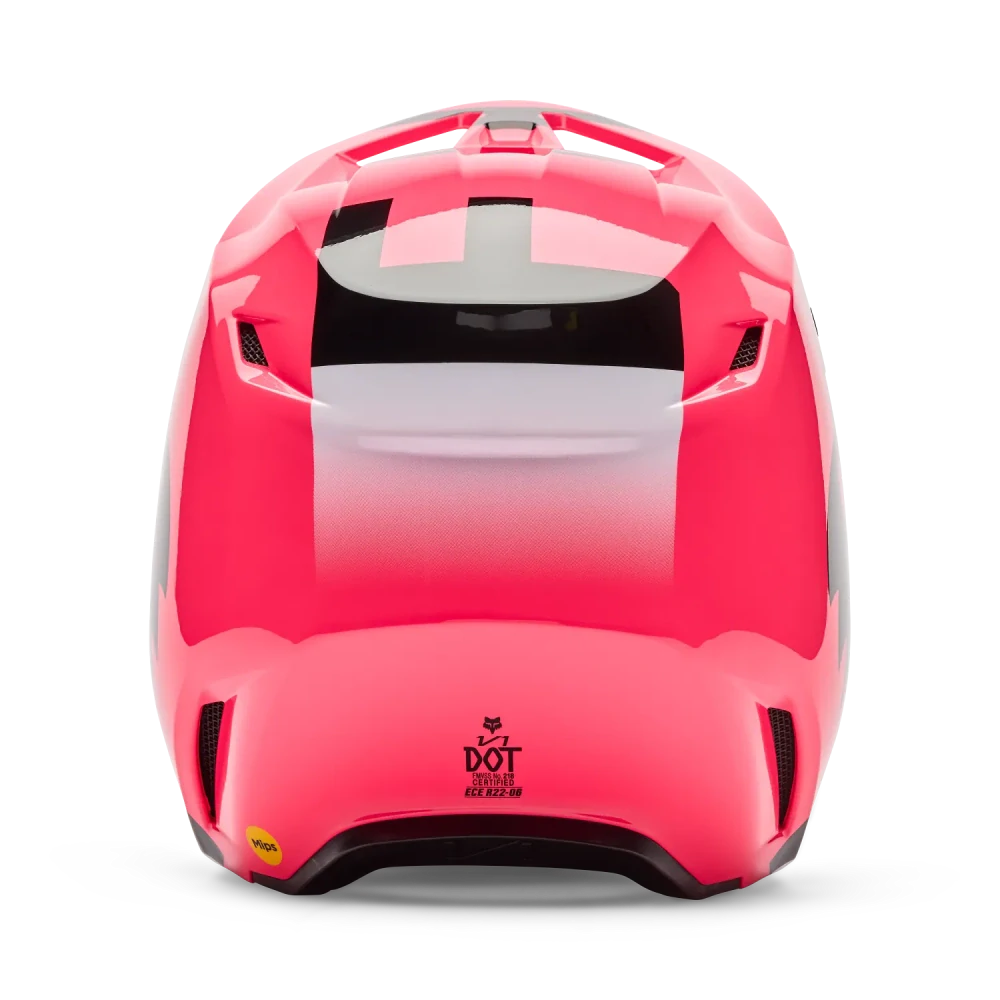 Dámská moto helma FOX V1 Shield růžová