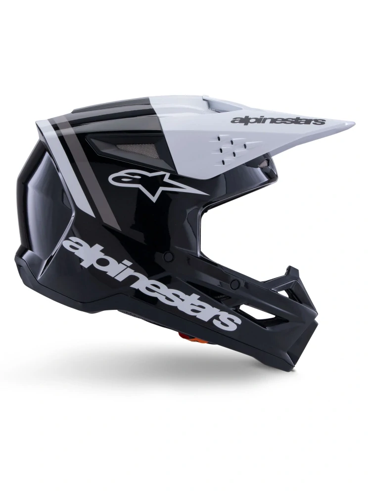 ALPINESTARS přilba S-M3 RADIUM černá/bílá/šedá