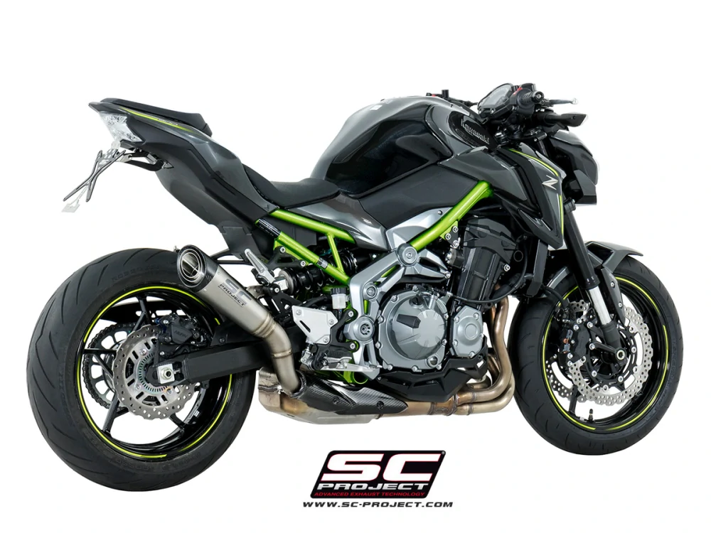 SC-PROJECT KAWASAKI Z900 A2 (2017-2020) Titanový výfuk S1 EURO 4
