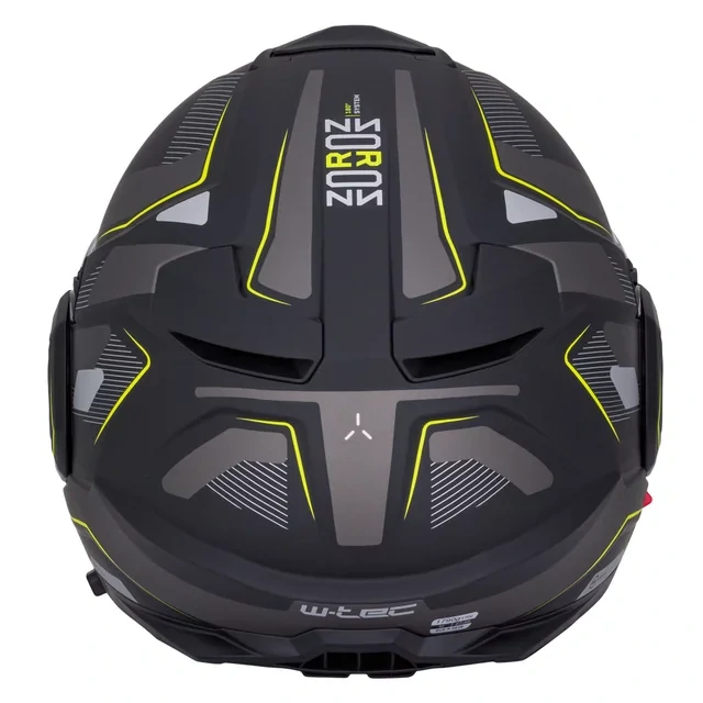 W-TEC překlopná helma ZOROZ matná černá/fluo žlutá