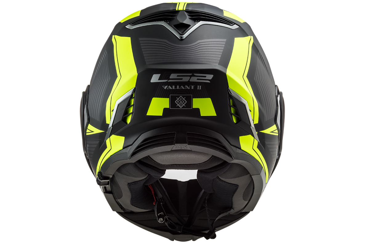 LS2 Překlopná moto přilba FF900 VALIANT II REVO MATT BLACK H-V YELLOW