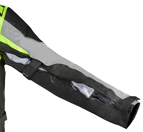 MBW Pánská textilní moto bunda BUDDY GREEN