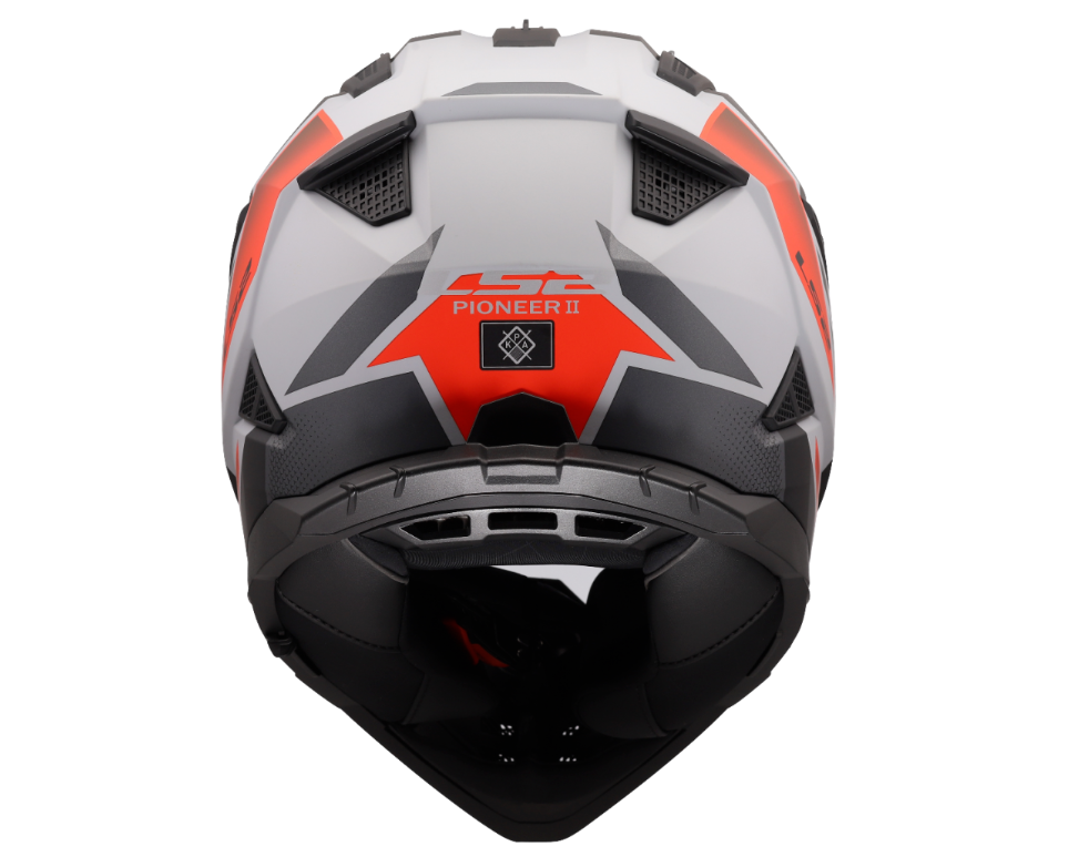 LS2 Enduro moto přilba MX702 PIONEER II BLOCK GREY RED-06