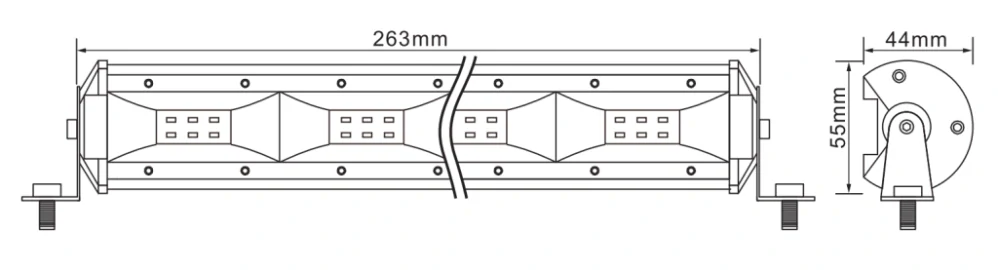SHARK LED Light Bar 10.5" 24W 2400lm
