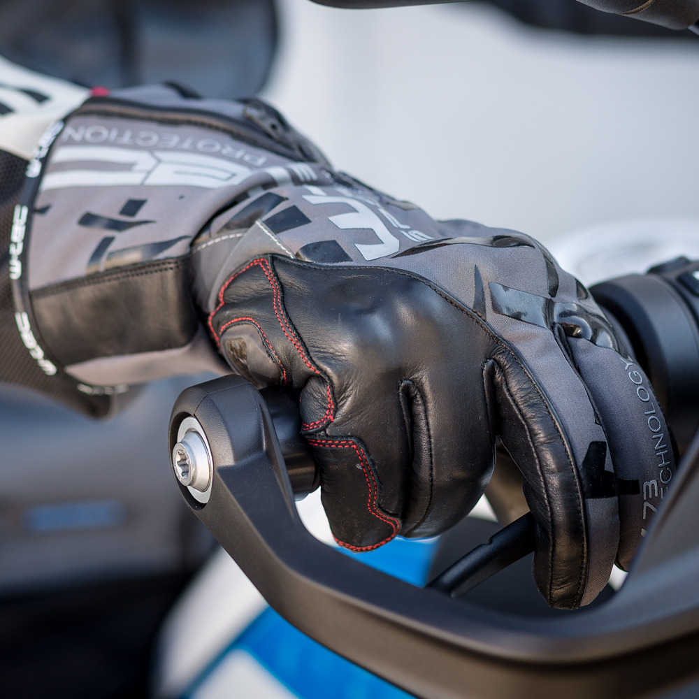 Moto rukavice W-TEC Kaltman černo-šedá