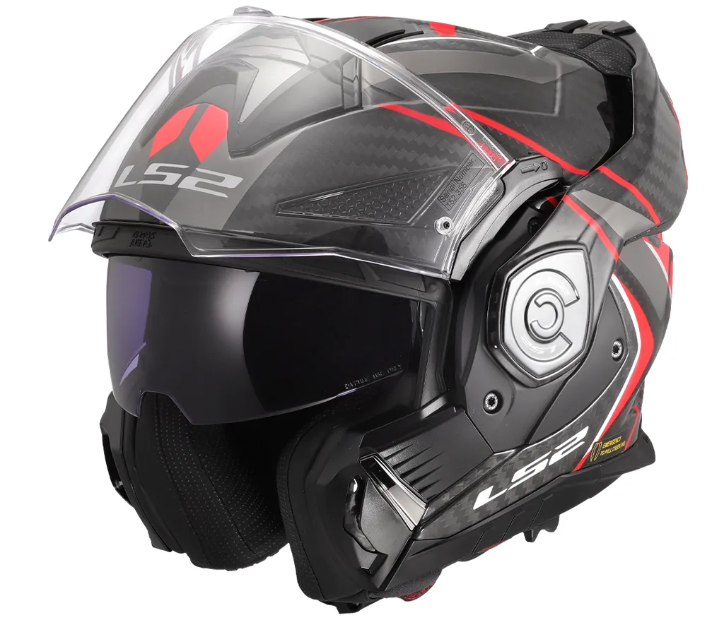 LS2 překlopná moto přilba FF901 ADVANT X C FUTURE II RED-06