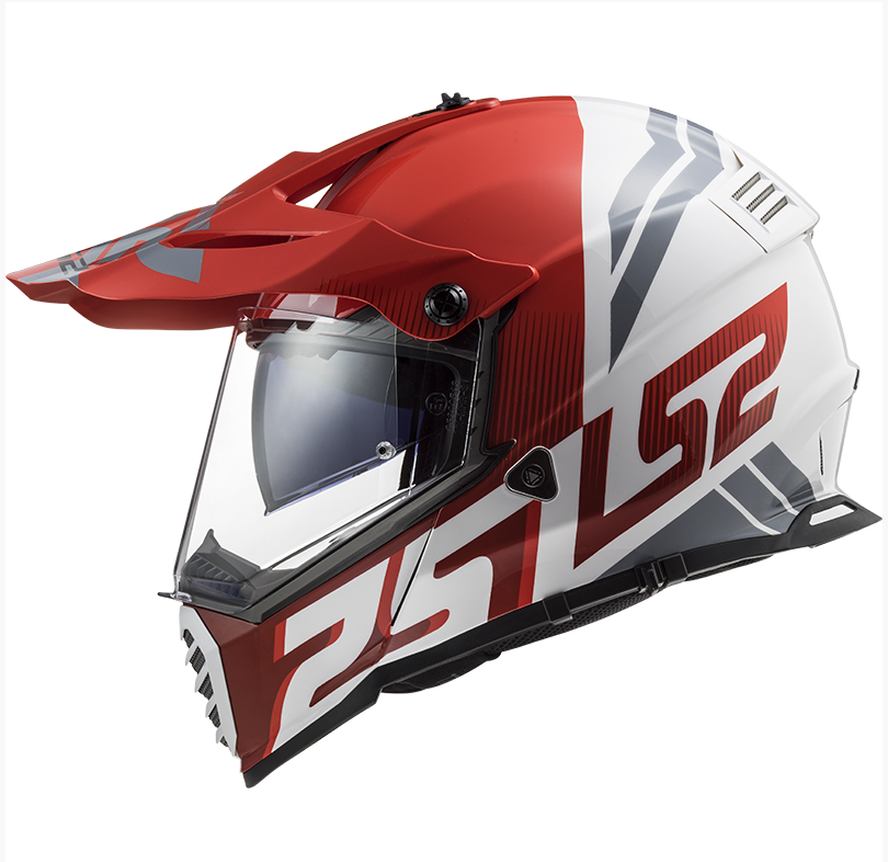 LS2 Enduro moto přilba MX436 PIONEER EVO Evolve Red White