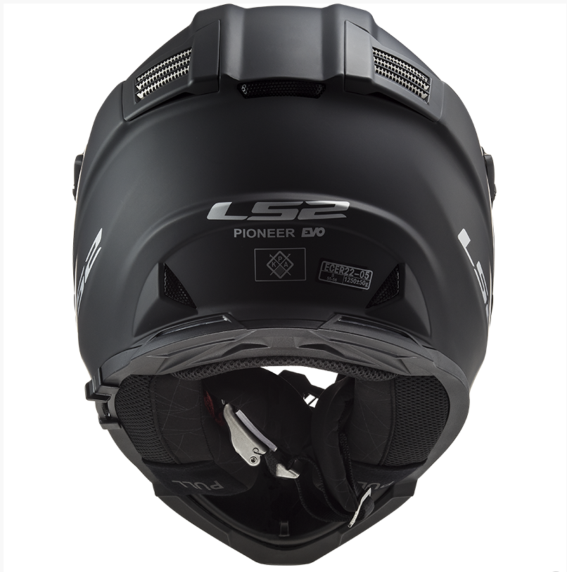 LS2 Enduro moto přilba MX436 PIONEER EVO SOLID Matt Black