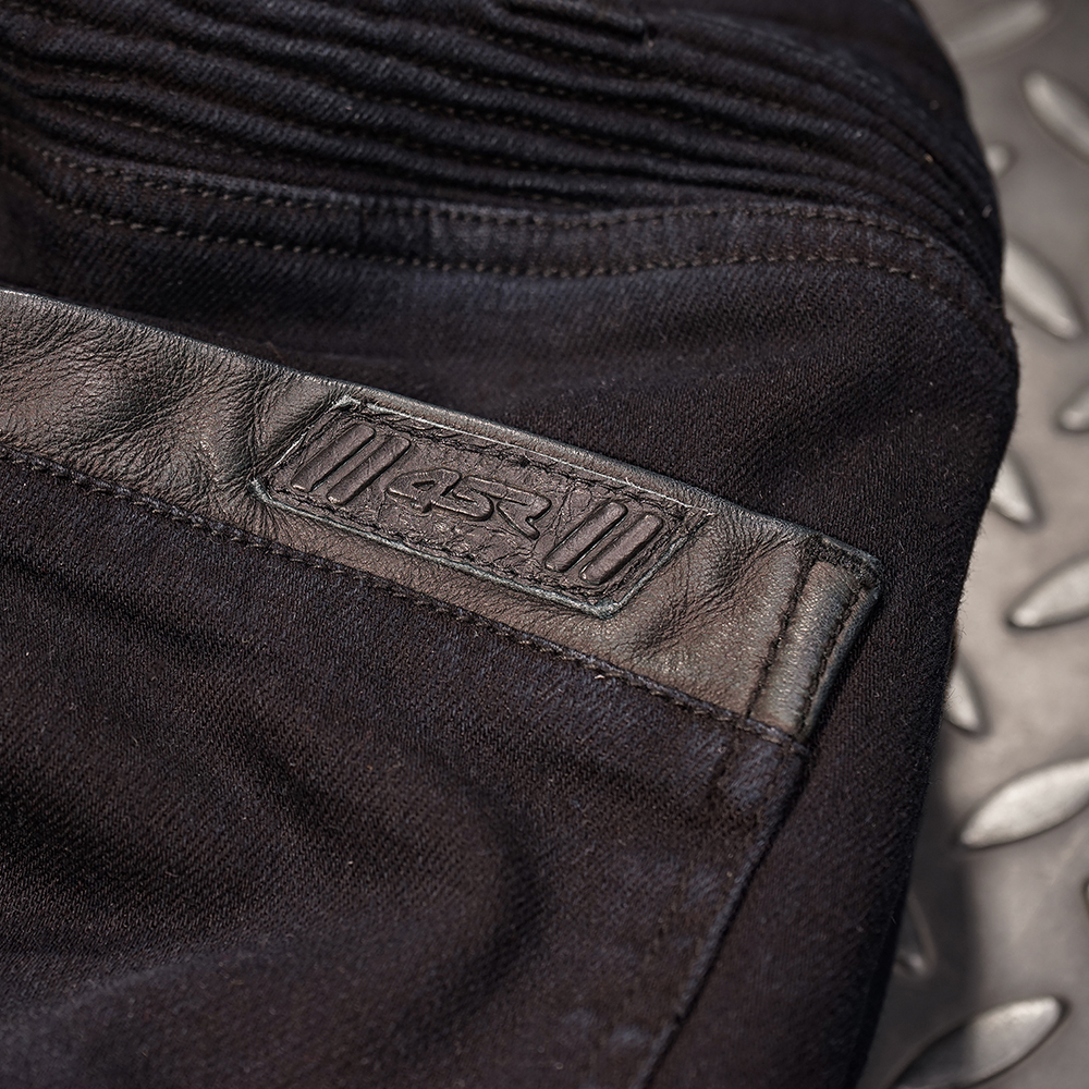 4SR Pánské kevlarové moto jeansy CLUB SPORT black