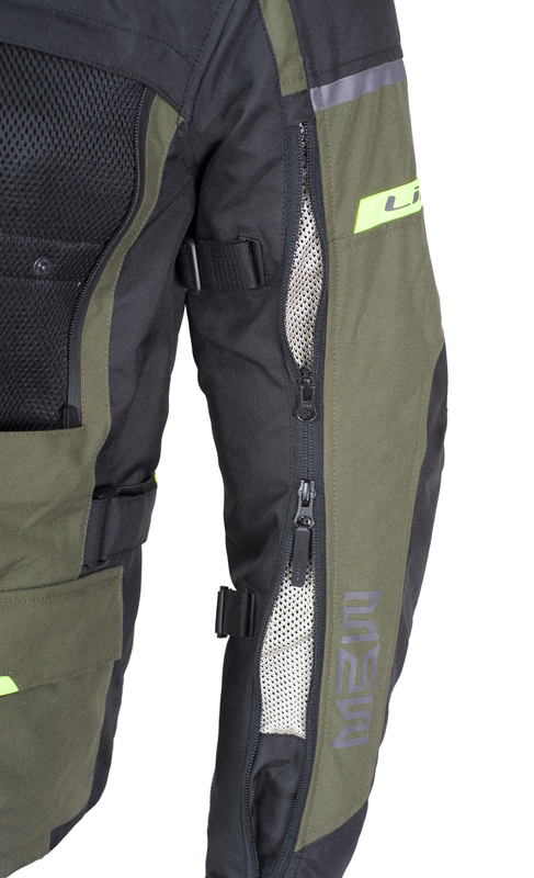 MBW Pánská textilní moto bunda MEMPHIS GREEN 