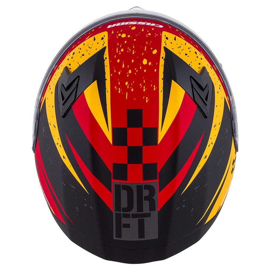 CASSIDA Integrální moto přilba DRFT 3.0 oranžová matnáčervená fluo PLEXI S PŘÍPRAVOU PRO PINLOCK