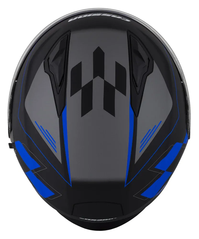 CASSIDA Otevřená moto přilba Jet Tech ROXOR modrá