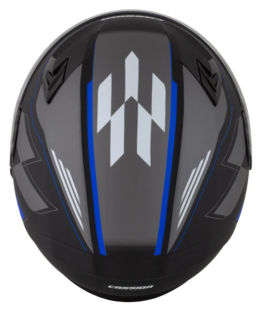CASSIDA Integrální moto přilba 3.0 ROXOR modrá