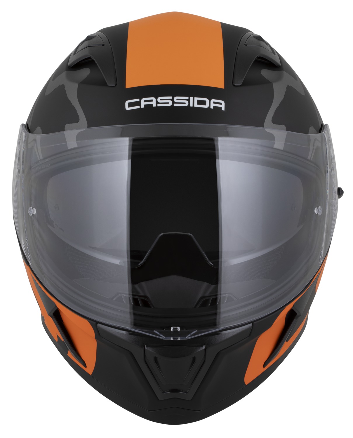 přilba Orbit Multivers, CASSIDA černá matná oranžová šedá bílá
