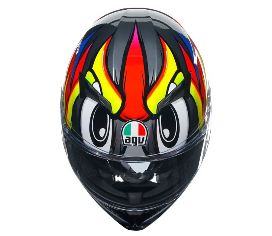 Přilba integrální AGV K3 MPLK BIRDY grey/yellow/red *