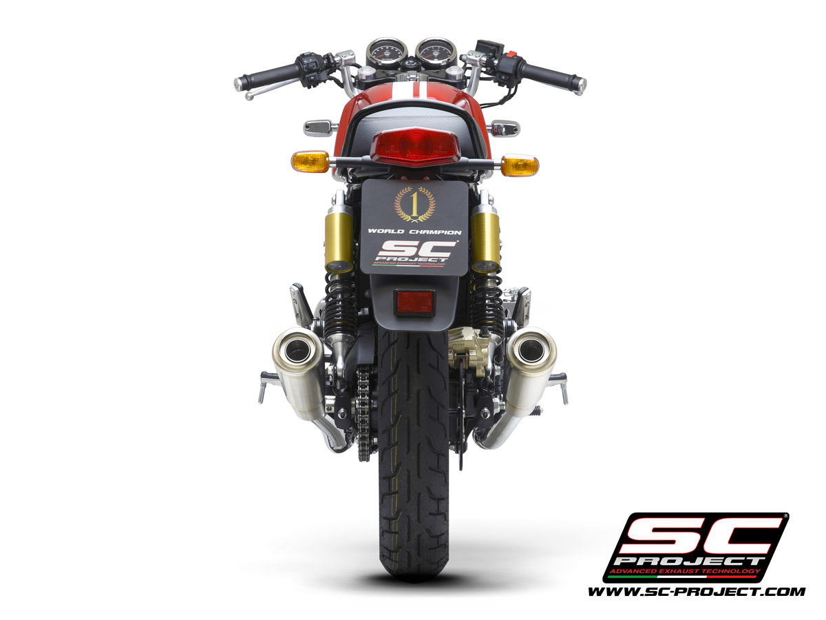 SC-PROJECT pár nerezových výfuků S1-GP Royal Enfield Interceptor 650 (2019–2024)