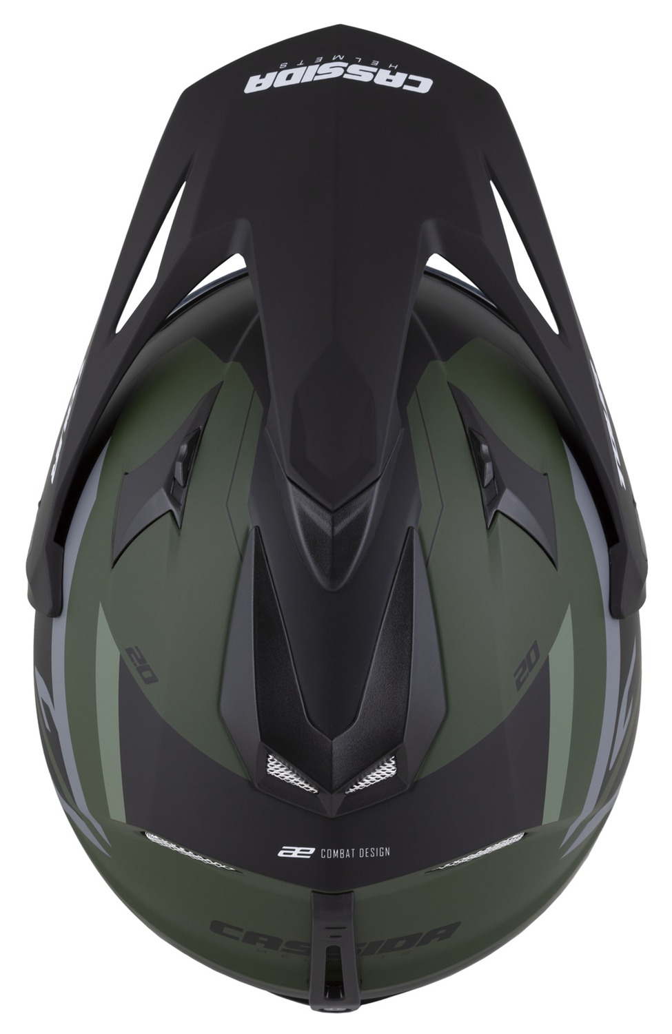 CASSIDA Enduro moto přilba  Tour 2.0 X-tra zelená matná šedá černá