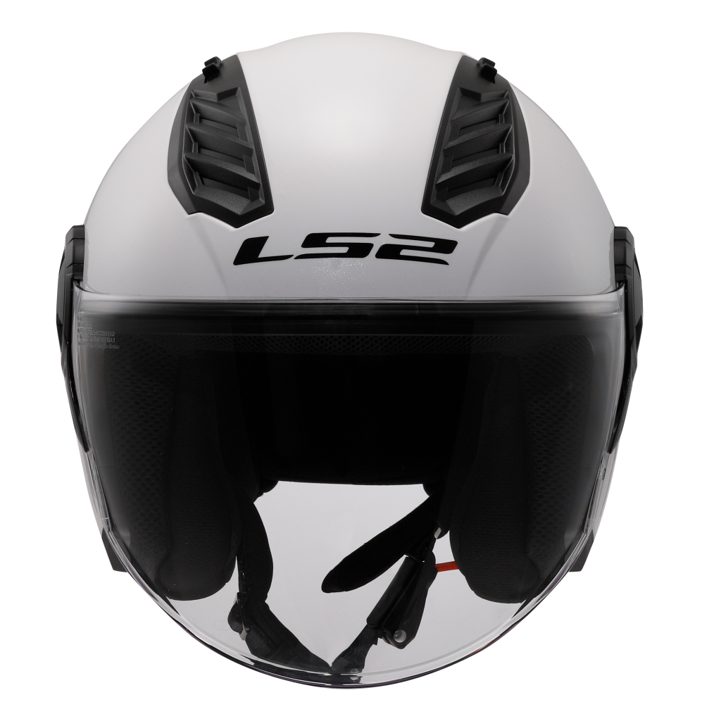 LS2 Otevřená moto přilba OF616 AIRFLOW II SOLID GLOSS WHITE