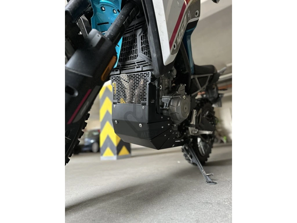 HD Kryt motoru + mřížka CFMoto 450MT-R/RX stříbrný MISIAC 4mm