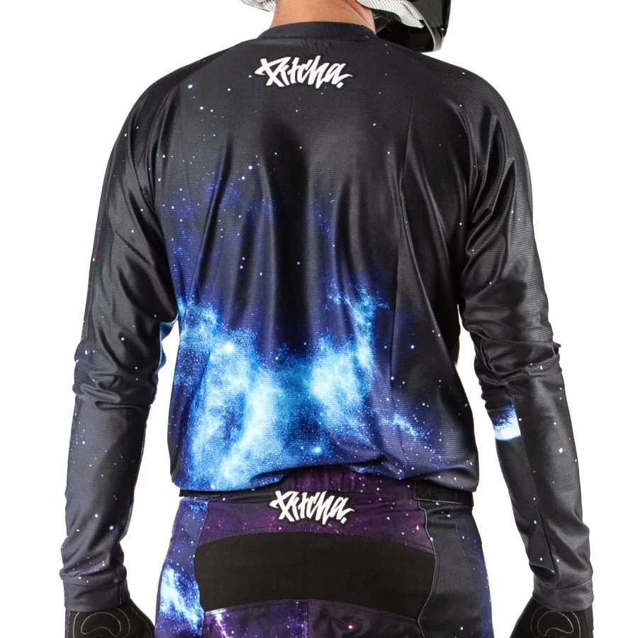 PITCHA Motokrosové kalhoty COSMO black blue