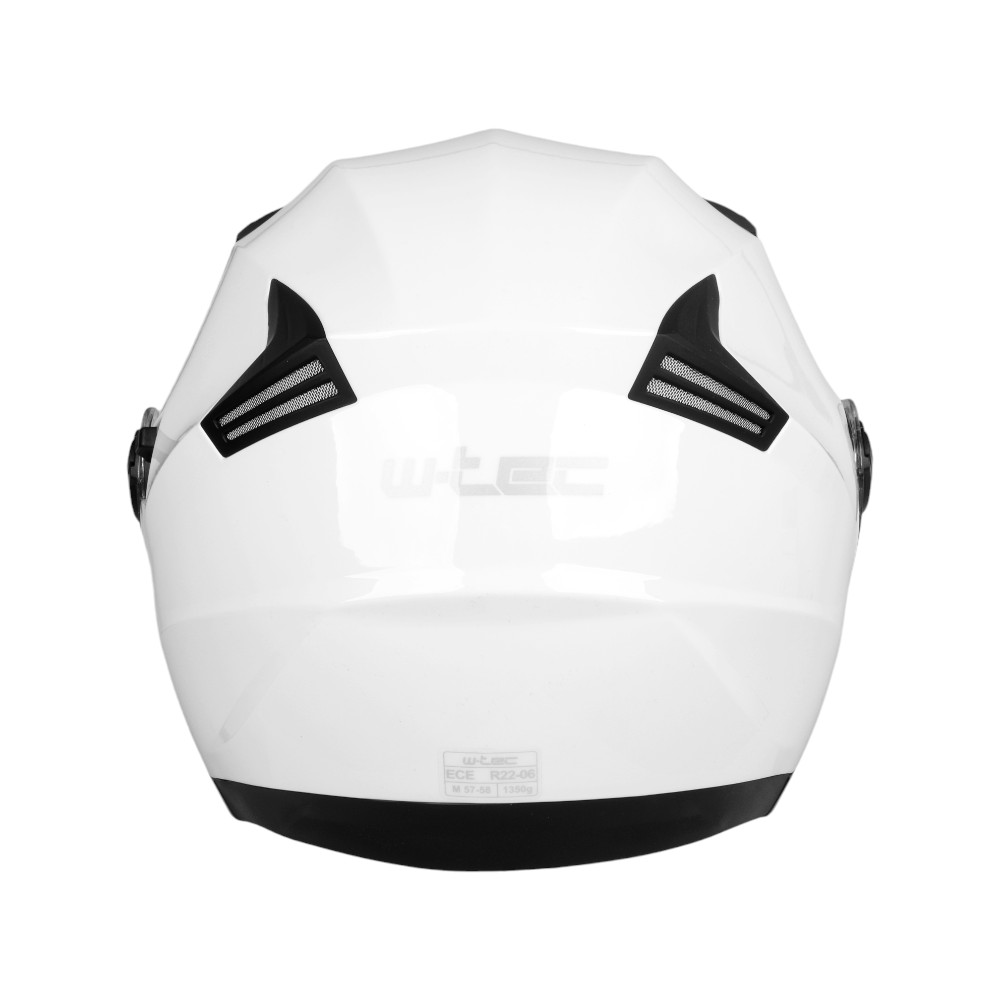 W-TEC Barcela Otevřená helma Bílá lesk