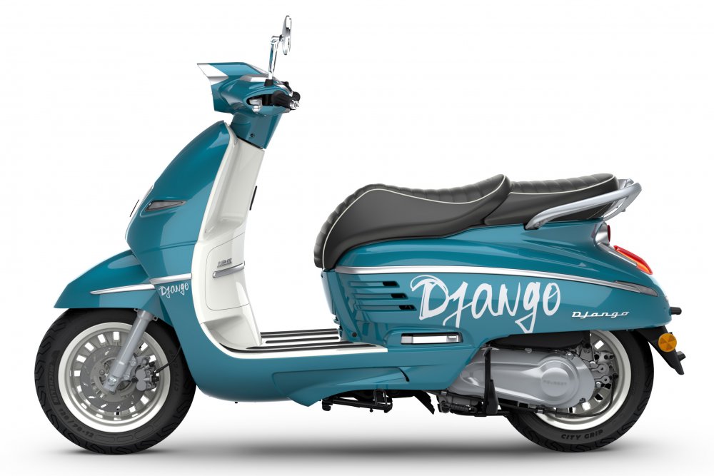 Peugeot DJANGO 125i Hot Color - Paradise Blue + VOUCHER NA 5000 KČ