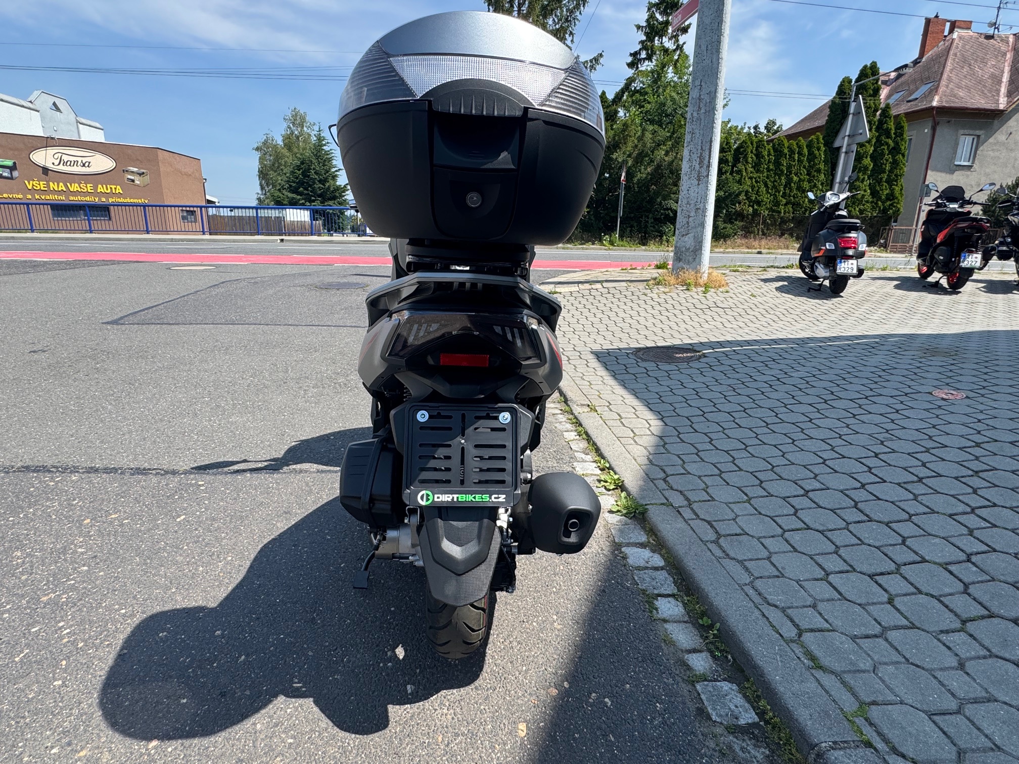 QJMOTOR MTX 125 šedo-červená