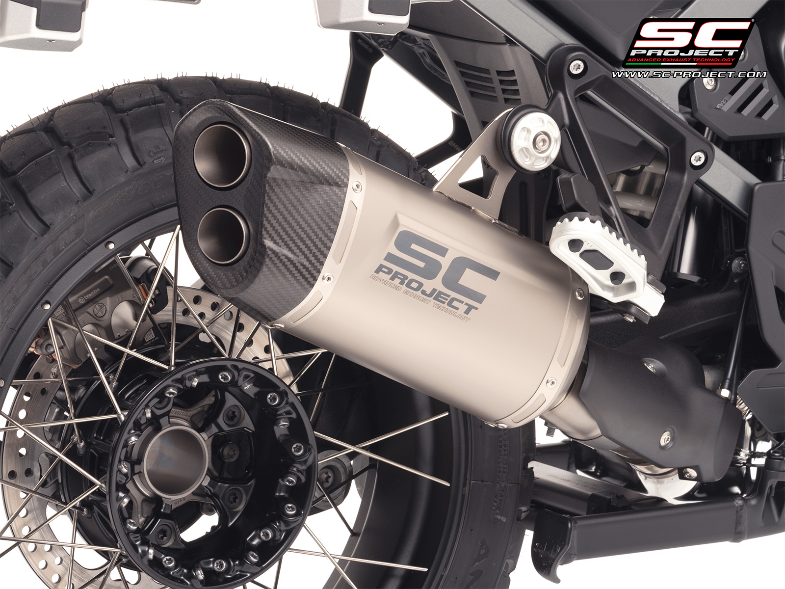 SC-PROJECT titanový výfuk Adventure-R BMW R 1300 GS Adventure 2025 E5+