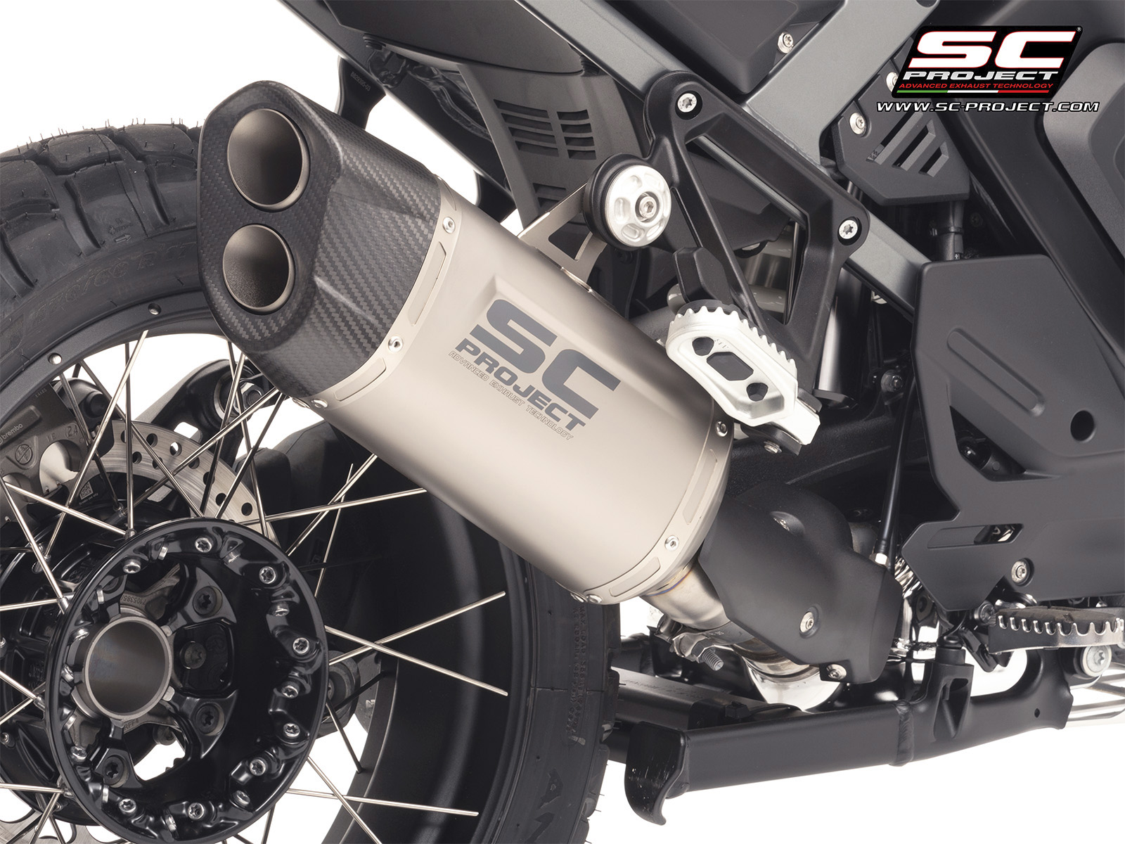 SC-PROJECT titanový výfuk Adventure-R BMW R 1300 GS Adventure 2025 E5+