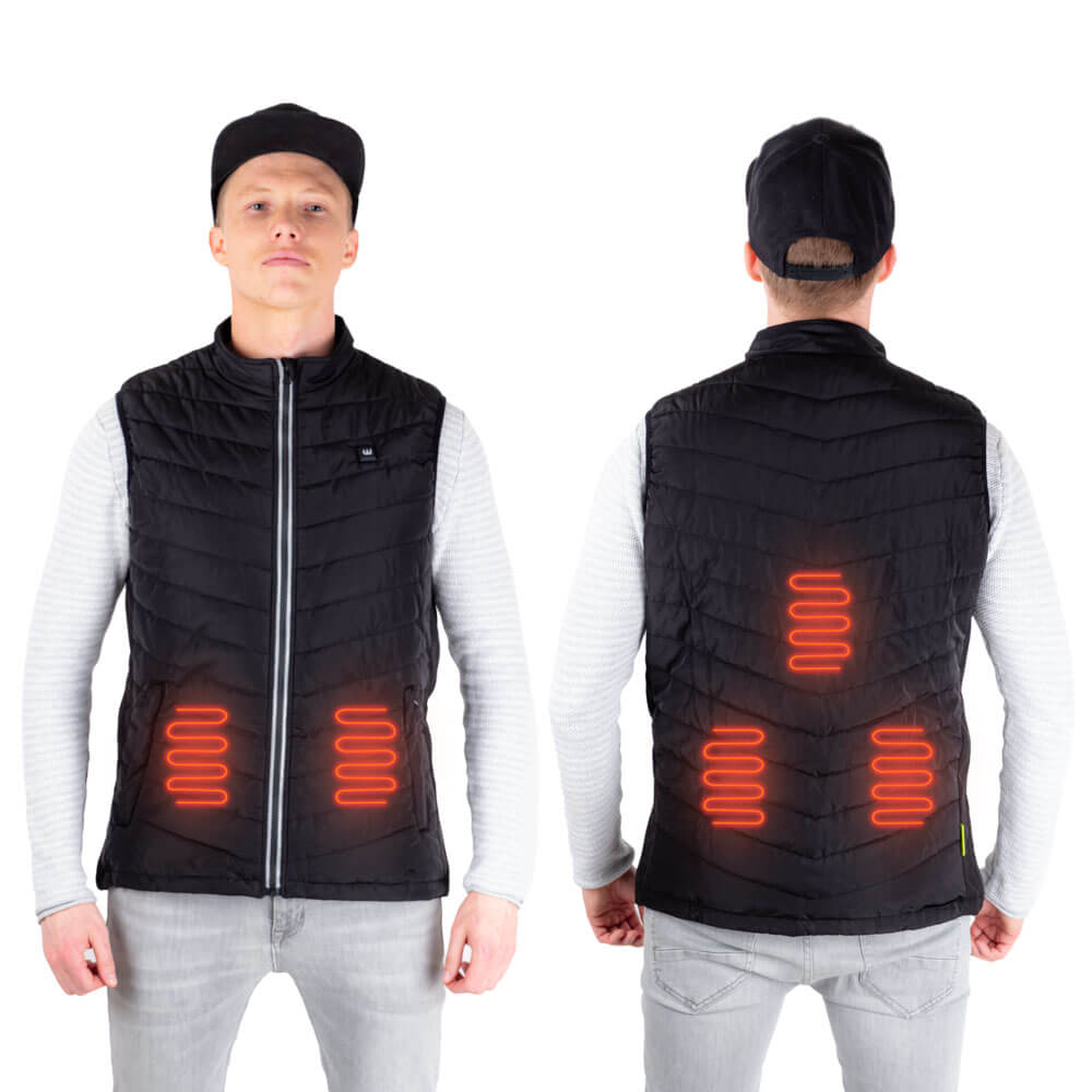 Pánská vyhřívaná vesta W-TEC HEATstem - černá