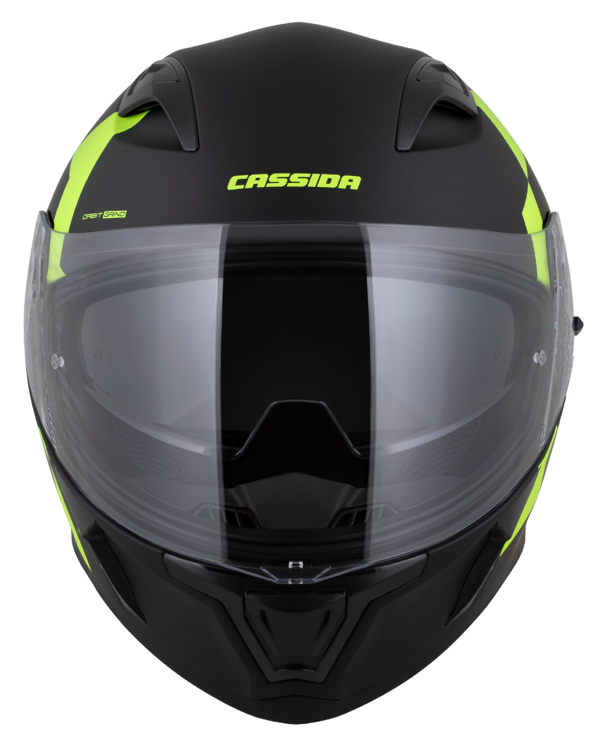 přilba Orbit Grind, CASSIDA  černá matná žlutá fluo