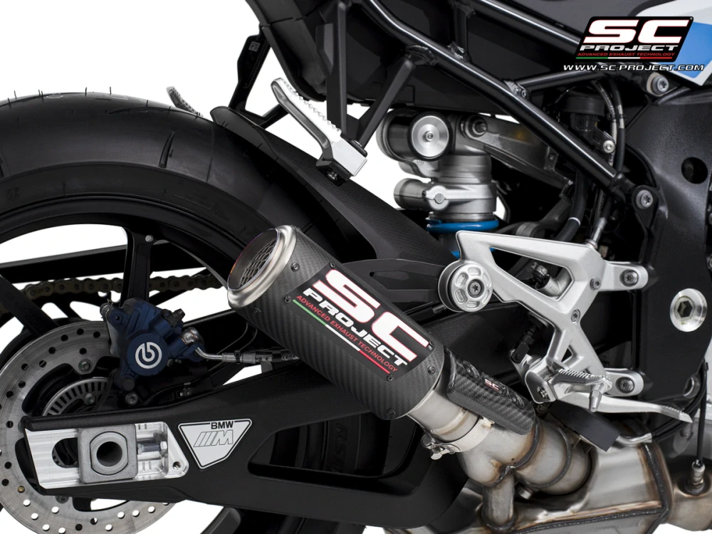 SC-PROJECT Výfuk z uhlíkových vláken CR-T s mřížkou proti kamenům - BMW M 1000 R  (23-24) E5