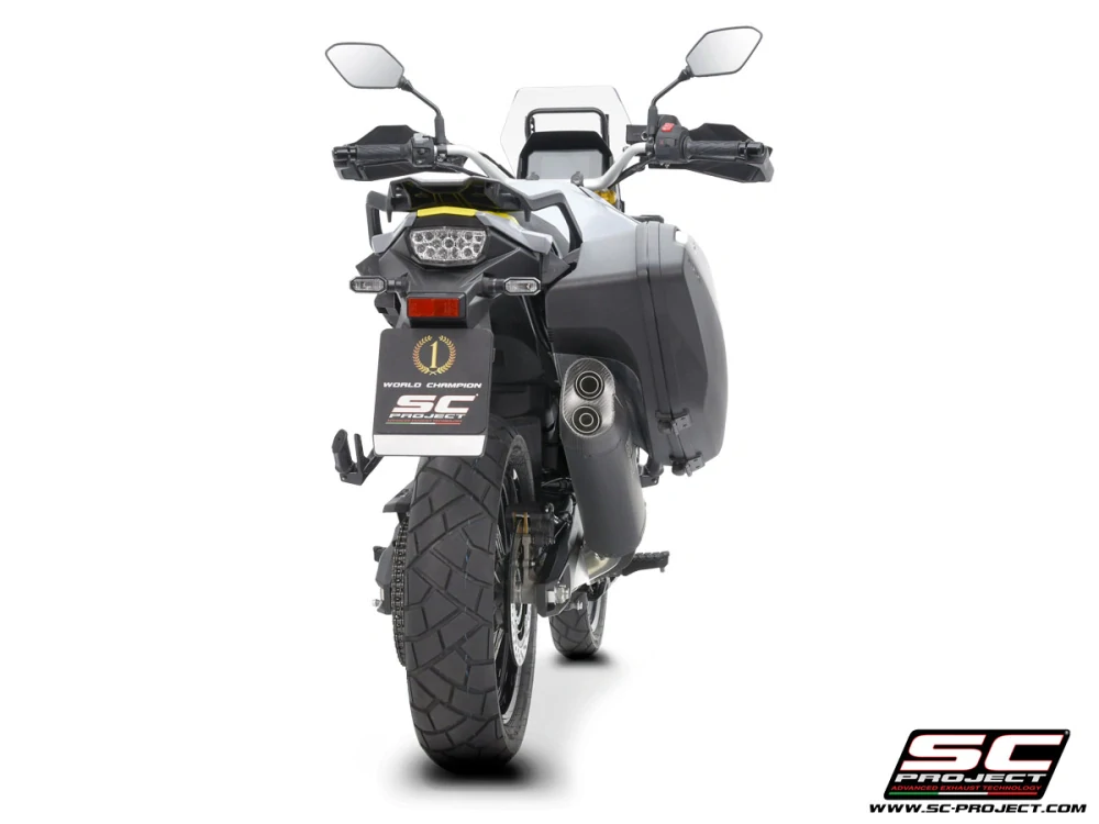 SC-PROJECT Titanový výfuk Adventure, matně černý, Suzuki V-STROM 800DE / 800SE (23-25) E5