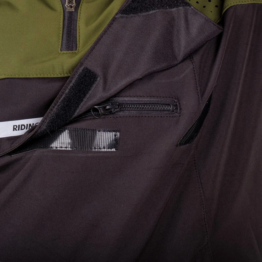 W-TEC Pánská softshellová moto bunda Annorack - khaki-černá