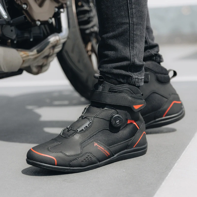 REBELHORN moto boty SPARK II černo červené