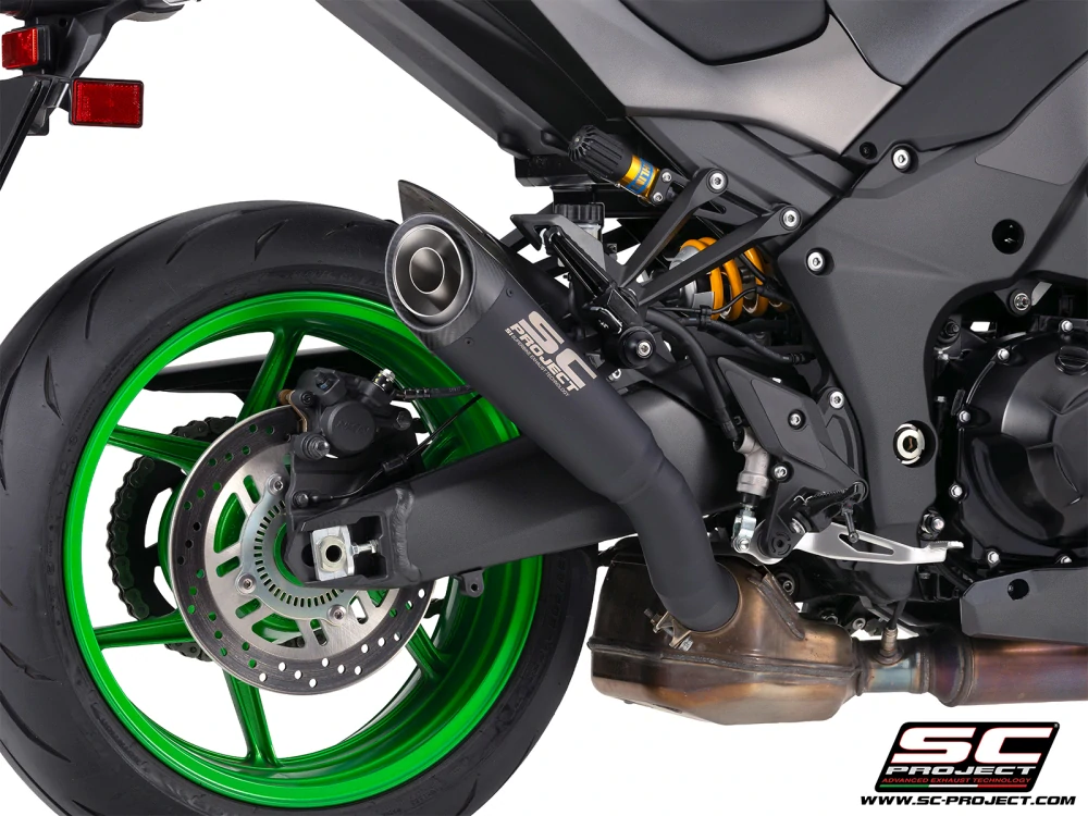 SC-PROJECT Kawasaki Z1100-SE 2026 Titanový výfuk S1, matně černý