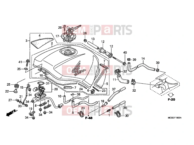 HONDA 61104-422-000 - COLLAR, SETTING