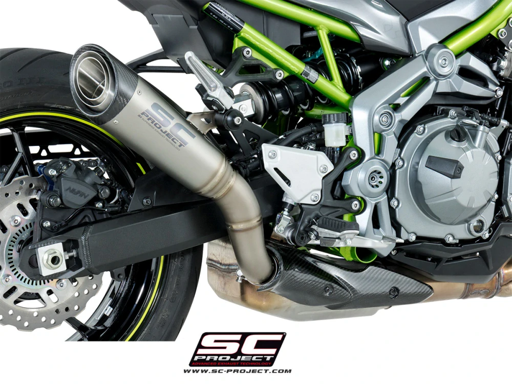 SC-PROJECT KAWASAKI Z900 A2 (2017-2020) Titanový výfuk S1 EURO 4