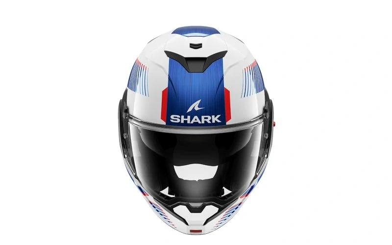 SHARK překlopná přilba OXO SIKTER bílá červená modrá